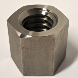 Zeskant moer Links RVS TR16x4, SLW27, L=24