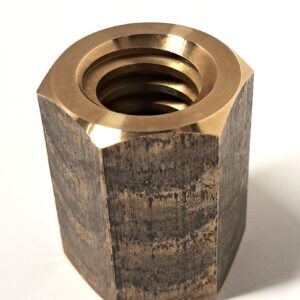 Zeskant brons TR40x7  afm SLW 65   L=80mm