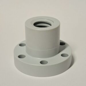 Trapeziumdraad Flensmoer 16x4 Rechts PETP+SL  Polyethyleentereftalaat